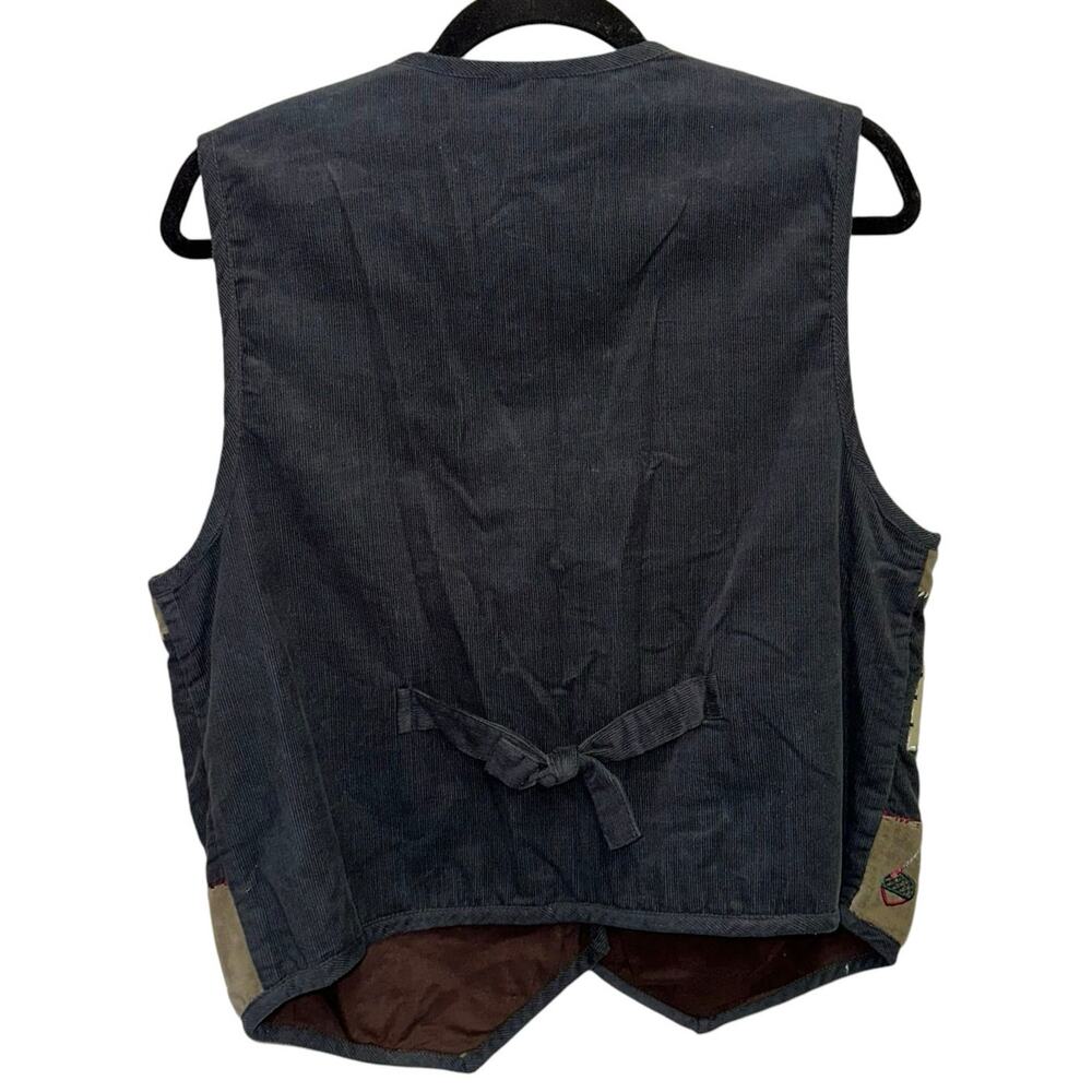 Dress Barn Patchwork Fall Leaves Embroidered & De… - image 2